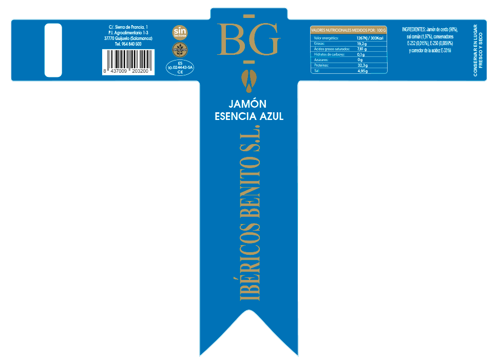 Jamón Etiqueta Azul BG