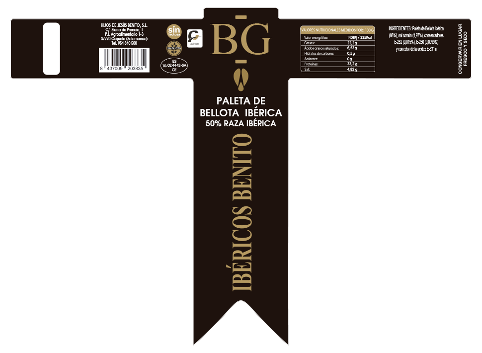 Paleta 50% Bellota R.I BG